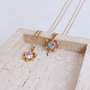 Heliophilia Silver Collar Royal Dorado y Turquesa
